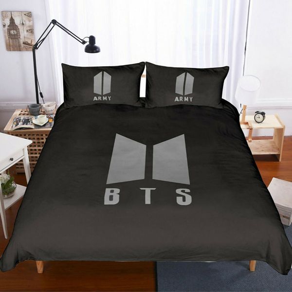 

Комплект постельных принадлежностей Queen Size BTS Print Простая Модная Пододеяльник Гор