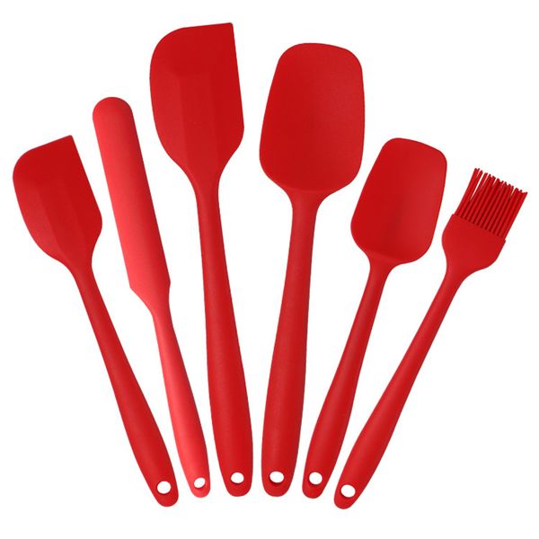 

силиконовые шпатель наборы антипригарное кухонная утварь инструменты food grade кухня скребок ложка щетка мягкая жаростойкий выпечка инструм
