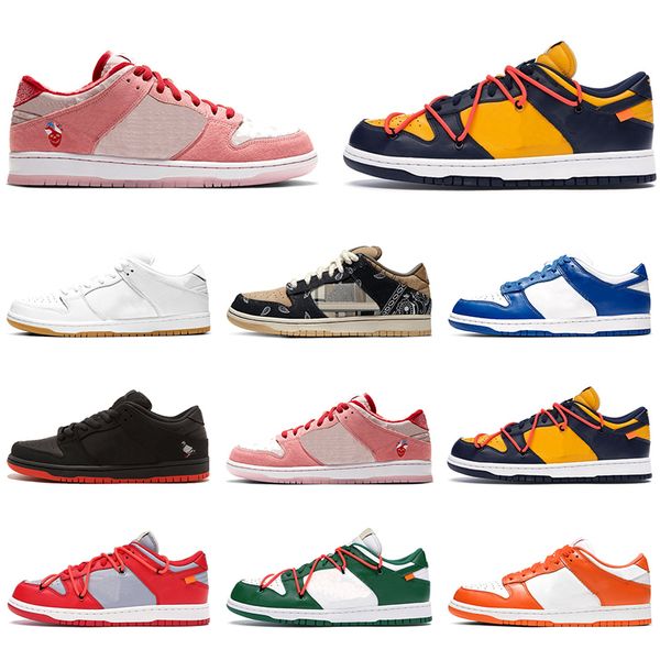 

sb dunk low travis scotts casual shoes platform designer men women sneakers white skateboard sports chaussures size 36-45