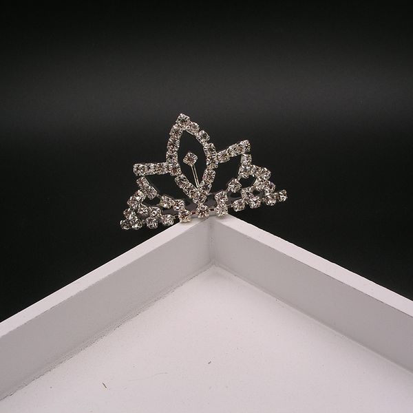 

small girls crown tiara hair combs clear stone crystal mini tiara bridal hair accessories jewelry, Golden;white