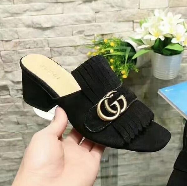 

2019 luxury mens women slippers summer sandals beach slide shoe ladies cool creatures shoes print leather all black pantoufles no box