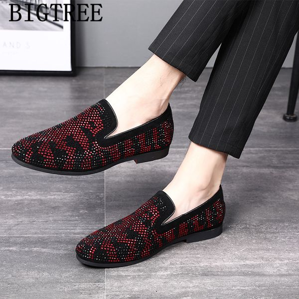 

party shoes for men italian formal shoes men elegant coiffeur wedding classic big size sepatu slip on pria bona, Black