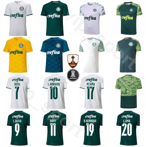 

2020 2021 palmeiras soccer jersey 29 willian 7 dudu 8 ze rafael 15 gomez 20 lucas lima green white football shirt kits uniform, Black