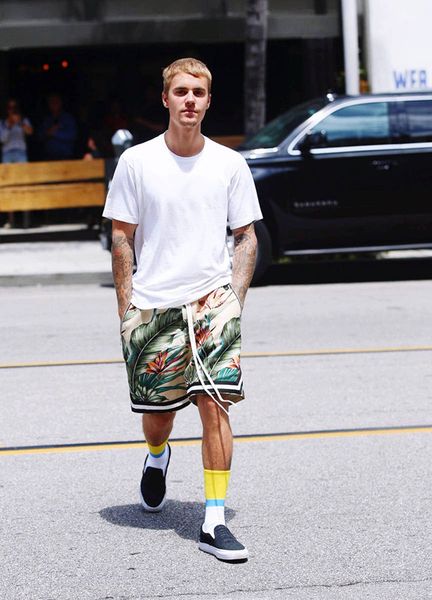 

Men's Shorts High Street FOG Retro Leaf Jungle Hawaiian Beach Short Pants Leisure Basketball Shorts Cross Low-end Designer Shorts