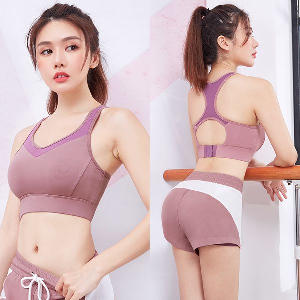 

vansydical sports yoga bras women's adjustable running training fitness underwear shockproof push up gym bras, White;black
