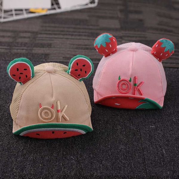 

baby hat summer thin section mesh cap baby cute sun hat boy, Yellow