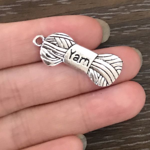

diy charm knitting yarn charm antique silver tone zinc alloy pendant charm for bracelet necklace earrings bookmark zipper pulls jewelry gift, Bronze;silver