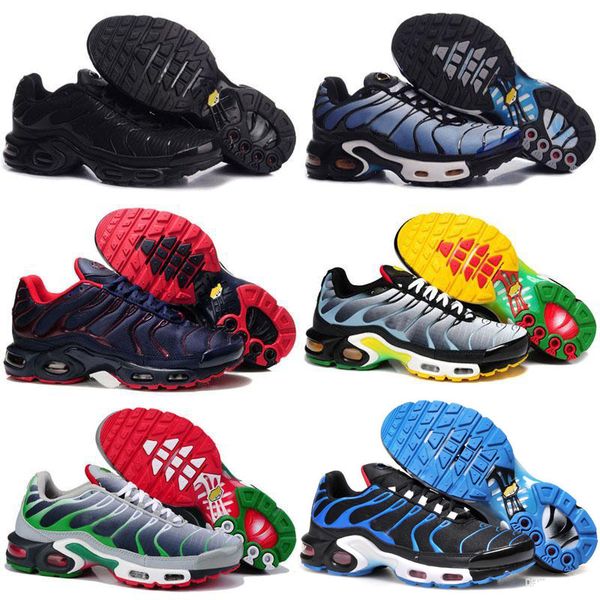 

2019 new mens sports tn running shoes tn plus fashion comfort gym barefoot walking training sporting shoes sneakers chaussures size 40-45