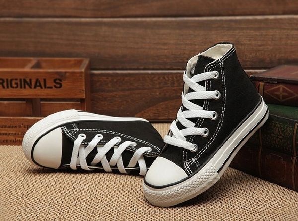 

EU size 24-34 New brand kids canvas shoes fashion high - low shoes boys and girls Baby sports canvas sports shoes Christmas gift