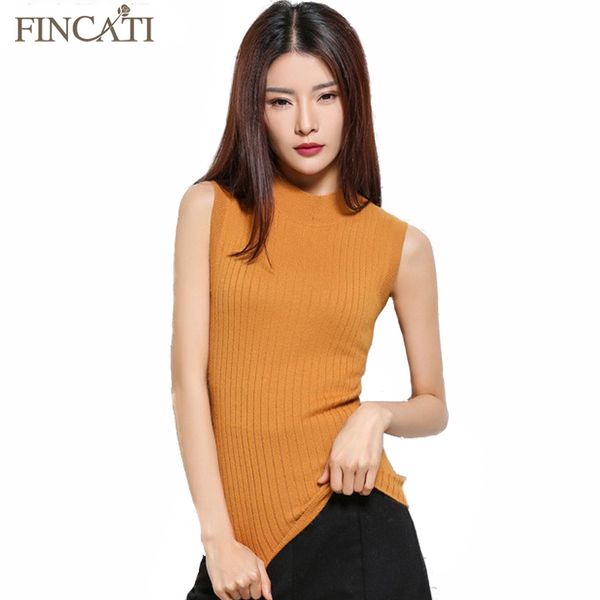 

women's vests womens spring&autumn round collar cashmere blend sweater sleeveless slim style knitted vest pullover all-match knitwear p, Black;white
