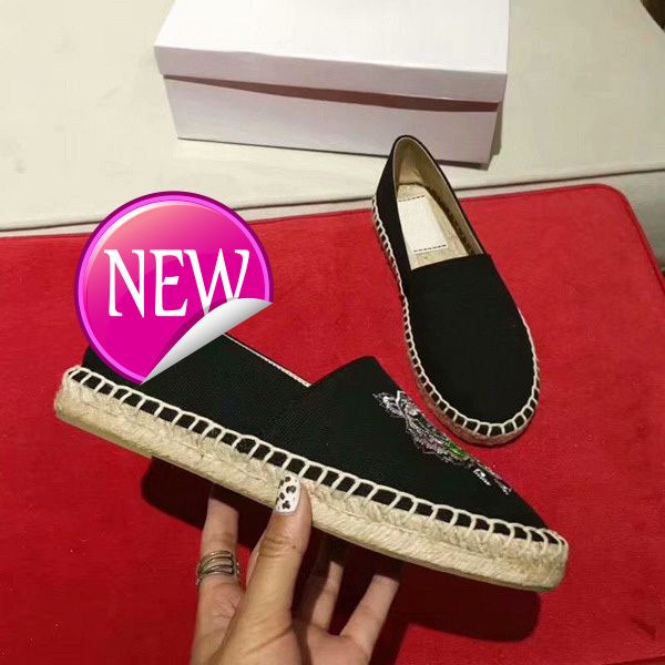 

couple shoes with tiger head single shoes fisherman's shoes, Black