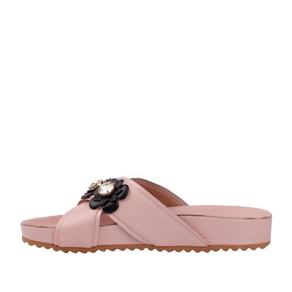 

john may white women's slipper po-16209 fs ladies footwear, Black