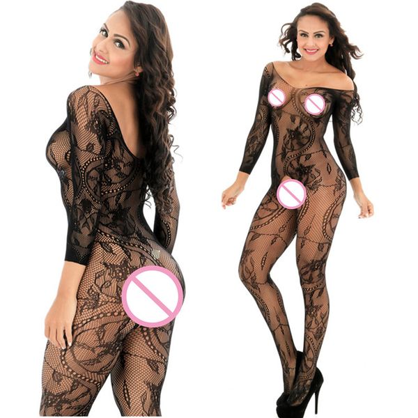 

sexy tight для женщин чулочно открытой тканью белья ползунки onesies bodystocking трико сна игровой одежда днищ, Black;white