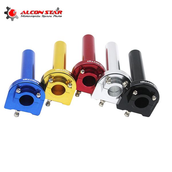 

alconstar-racing 22mm cnc aluminum grip 7/8" motorcycle throttle twist grips with cable accelerator moped scooter