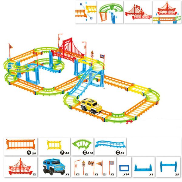 

wj1053x3 children's toys electric rail car science and education toys wholesale variable double-deck speed rail car kid's gift