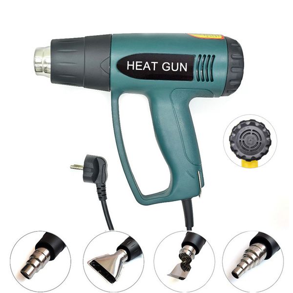 

110v/220v-240v 2000w air gun eu/us plug industrial electric thermoregulator shrink wrapping thermal heater gun