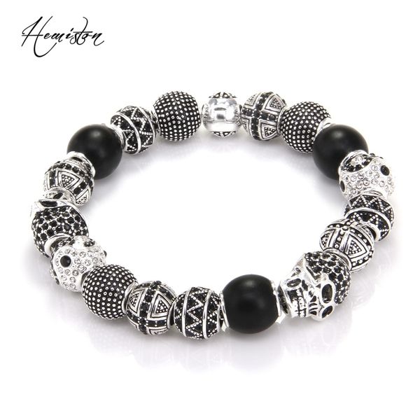 

thomas style km bead bracelet with om, cross, yin-yang, zigzag, skull beads, rebel heart bracelet for men ts kb531, Golden;silver