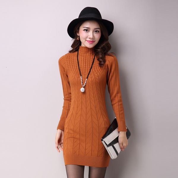 

winter dress women clothes winter casual dress turtleneck knitted cashmer dresses sweater dress women pullover female designer clothes, Black;gray