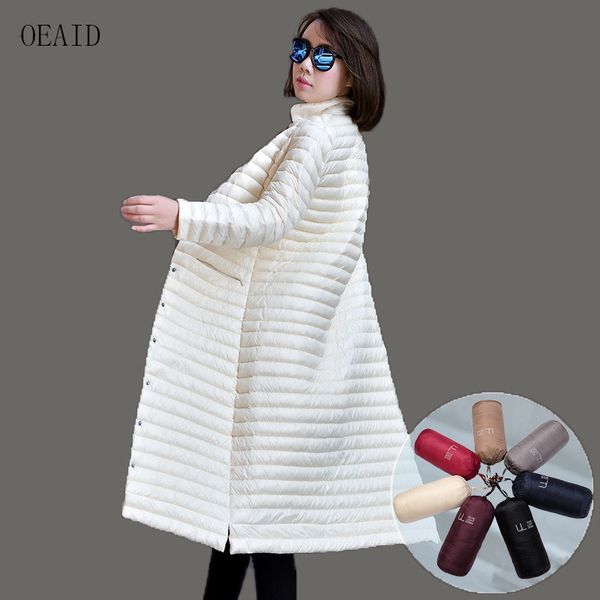 

x- long 95% white duck down jacket women down coat 2019 new women's jacket outerwear woman coat female, Black