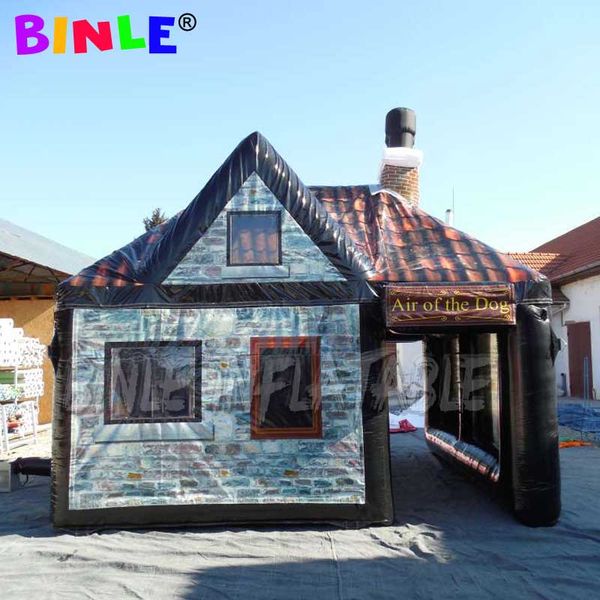 

5x5x5m firkin small portable pvc inflatable irish pub,saloon bar tent inflatable pub house for party