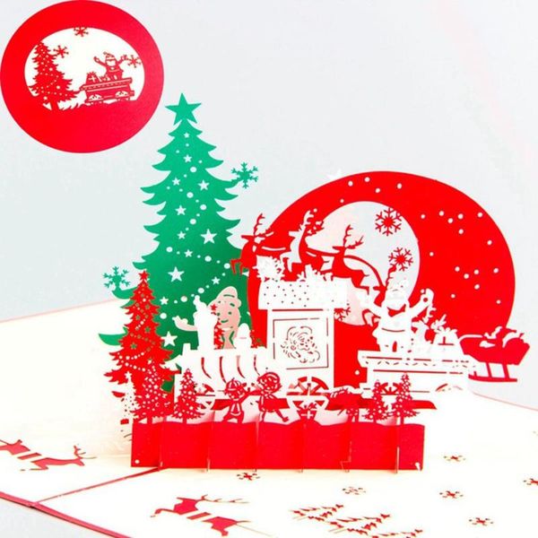 

3d three dimensional holiday greeting card