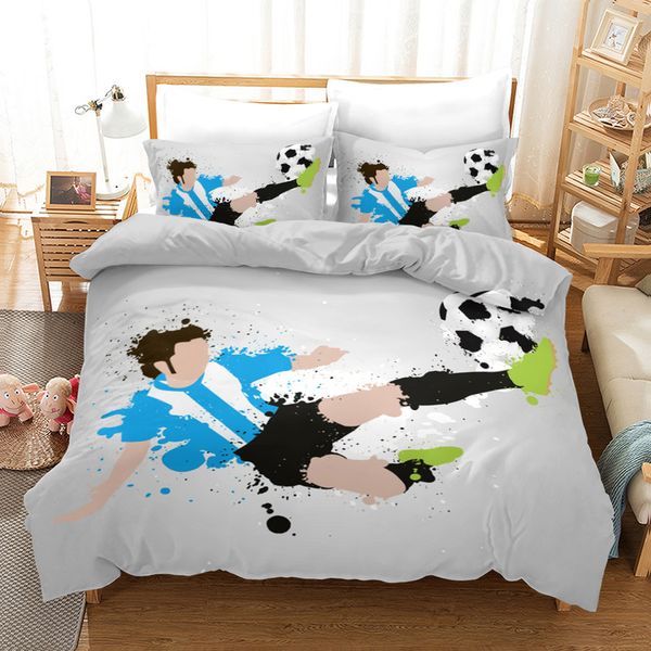 

fanaijia 3d football duvet cover set sport bedding set luxury king size quilt cover and pillowcase bed