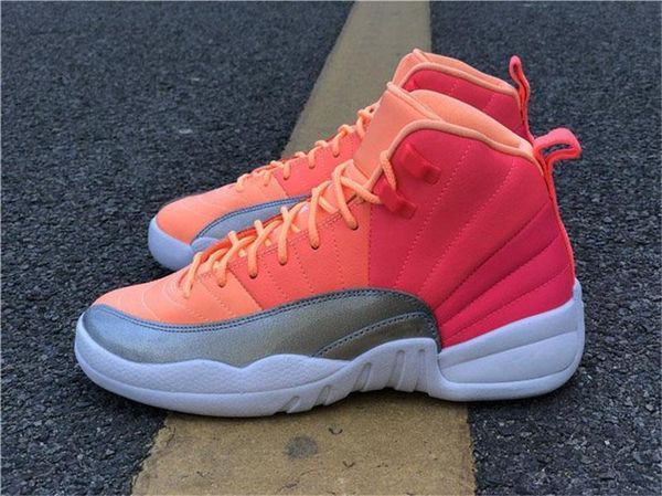 

2020 air authentic 12 gs punch xii wmns womens basketball shoes racer pink 12s 510815 -601 real carbon fiber running shoes size 5 -11