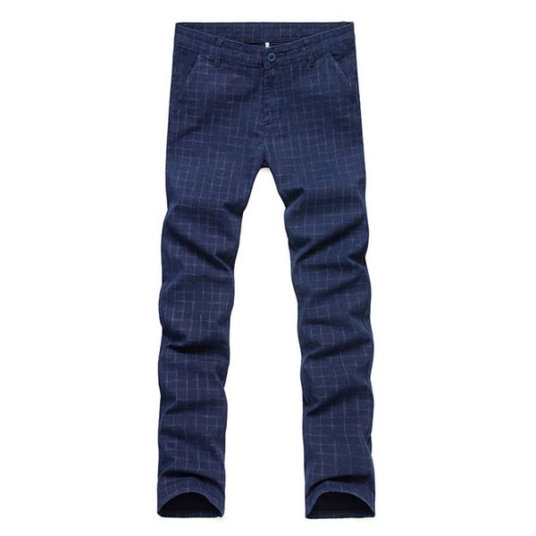 

men slim casual trousers for business wedding men plaid formal dress pants spring autumn suit pants cotton plus size 28-36, White;black