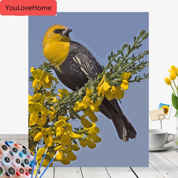 

painting by numbers animal bird kits drawing canvas diy handpainted picture art gift home decor diy picture art kits canvas painting art