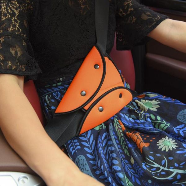 

vodool car interior accessories kids car seat belt triangle safety holder adjuster child seat cover neck protection positioner