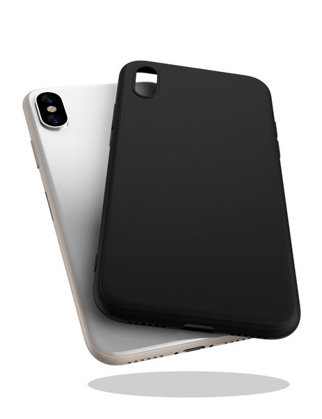 

mobile phone case frosted apple tpu solid color all-inclusive soft phone back cover for iphone xs max 6 7 8 plus