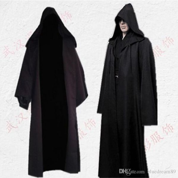 

cos jedi knight cloak women cosplay costumes woman halloween pirate costume superhero cape performance robe costumes men wholesale, Black;red