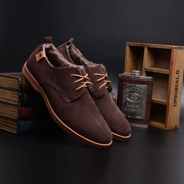 

snow boots 2016 fashion plus velvet warm winter men boots, Black