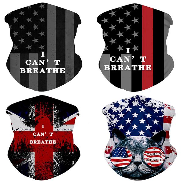 

10pcs can't i breathe veil riding mask scarf, Blue;black