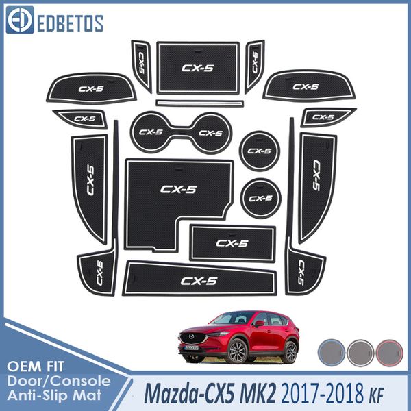 

car gadget pad for cx-5 2017 2018 2019 2 kf cx5 cx 5 accessories gel pad rubber gate slot mat cup mats tapis voiture