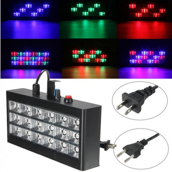 18 LED RGB Luce stroboscopica per proiettore per DJ Club Disco KTV Stage Party Show US / EU Plug 20W