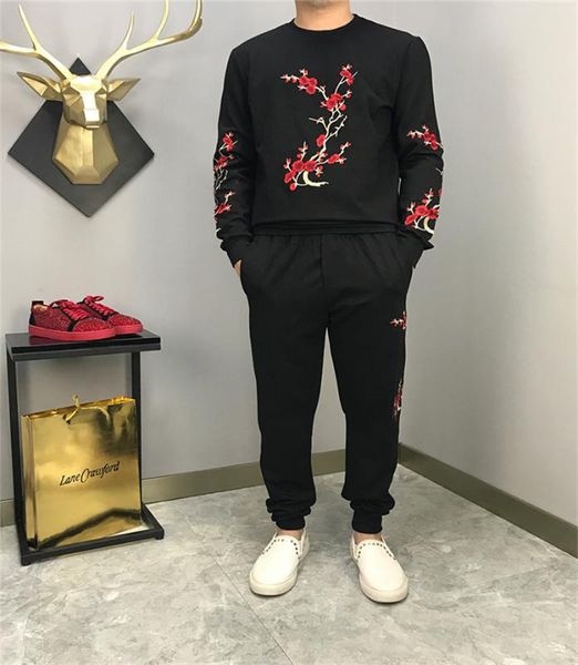 

лучшие предложения по продаже вышитая мужская двухсекционный мужская спортивная одежда спортивная одежда, Gray