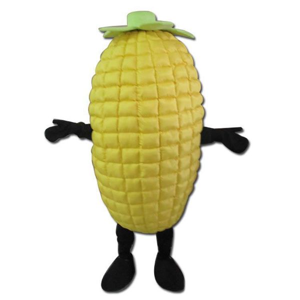 

2019 the head a yellow corn mascot costume for to wear, Red;yellow