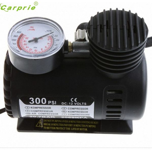 

new arrival portable 12v auto electric air compressor tire inflator pump 300 psi for car motorcycle