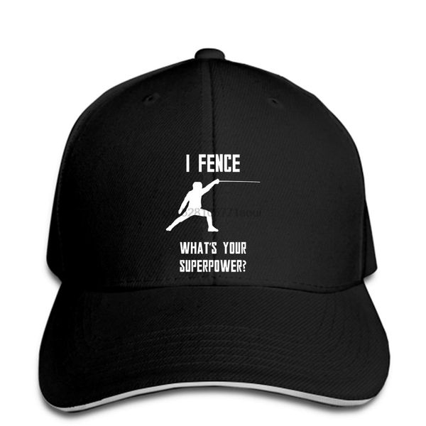 

baseball cap fencing print hat.i fence what's your super power mens print hat s hip hop, Blue;gray