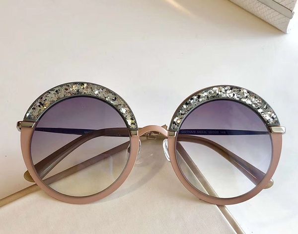 

glitter nude round glasses fashion gotha/s sun sunglasses gold new women sunglasses silver/ box with, White;black
