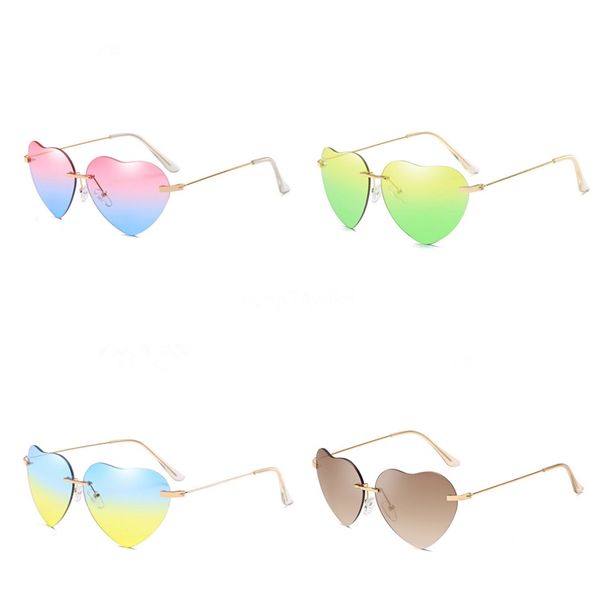 

wholesale-2020 fashion the gold one heart-shaped sunglasee outdoor sports cycling sunglass uv400 oculos de sol masculino gafas #72486, White;black