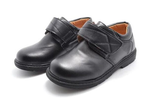 

big boys shoes black boy school shoes formal performance pu arch support orthopetic nonslip sole children wedding, Black;grey
