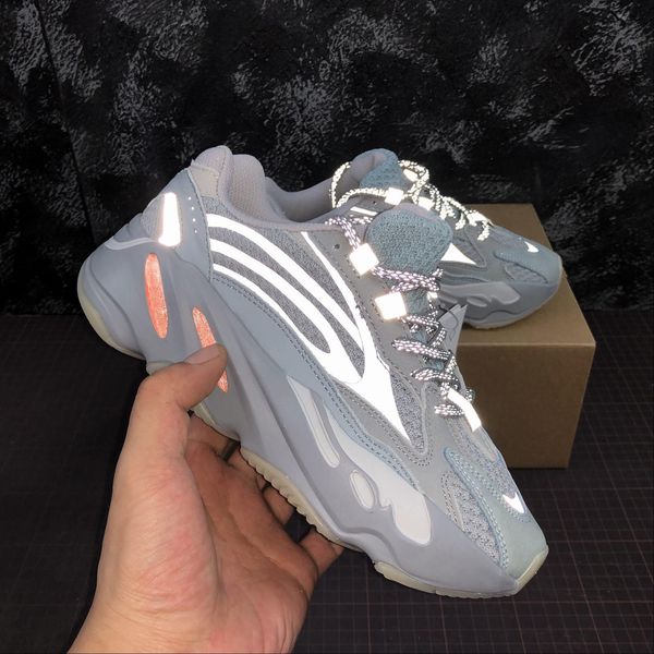 

700 wave runner v2 inertia sneakers kanye sneaker west running shoes trainer youth kids men women trainers real boots fw2549 with box, Black
