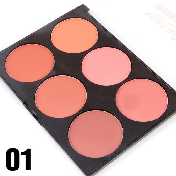 

miss rose six-color blush natural long-lasting transparent 2018 new selling