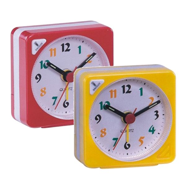 

2pack small travel alarm clock gradient sound desk bedside clock