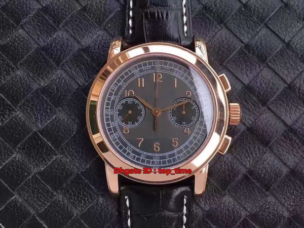 7 stile Best Watch Complications Cronografo Carica manuale ETA7750 Orologio meccanico da uomo 5070R Cinturino in pelle oro rosa Orologi da uomo