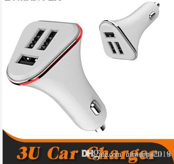 

горячее надувательство универсальное автомобильное зарядное устройство dual triple ports travel power adapter для iphone x 8 plus htc samsun