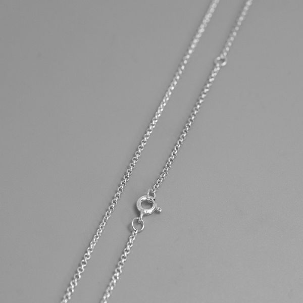 

inature 1.6mm 51cm 925 ожерелья цепи стерлингового серебра связи с ювелирными изделиями lobster застежки моды, Silver