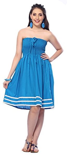 

casual dresses la leela women's  beach dress tube, Black;gray